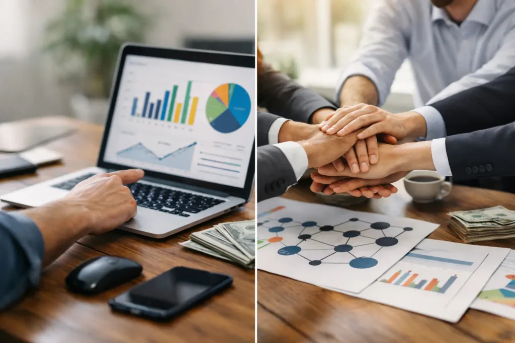 Affiliate Marketing vs Network Marketing Income